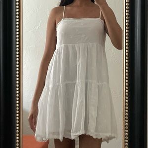 American Eagle White Babydoll Dress
